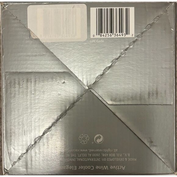 Vacu Vin Elegant Active Stainless Steel Wine Cooler-NIB - Picture 12 of 12